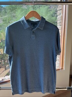 Banana Republic Men's Heather Blue Polo